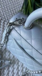 Chanel Extra Mini Coco Top Handle Iridescent Caviar Mermaid Hardware - Image 6