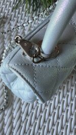 Chanel Extra Mini Coco Top Handle Iridescent Caviar Mermaid Hardware - Image 7
