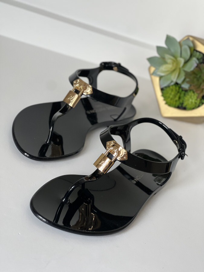 Louis Vuitton Bikini Sandals Black 36 - LVLENKA Luxury