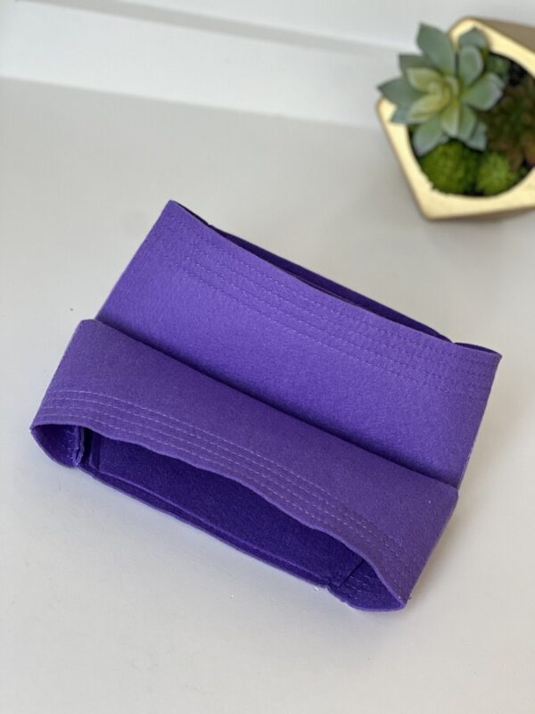 Chanel Chevron Quilted Mini  Coco Top Handle Flap Purple Caviar - Image 25