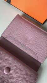 Hermes Bearn Card Holder Wallet Epsom Pink - Image 7