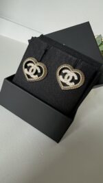 Chanel Heart Earrings - Image 2
