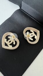 Chanel Heart Earrings - Image 4