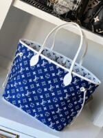 Louis Vuitton Neverfull MM Blue White No Pouch