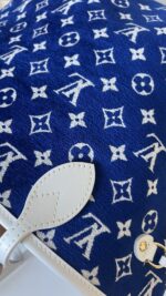 Louis Vuitton Neverfull MM Blue White No Pouch - Image 6