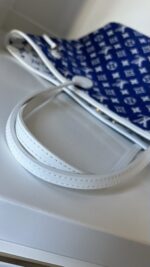 Louis Vuitton Neverfull MM Blue White No Pouch - Image 11