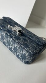 Celine Claude Denim Chain Shoulder Bag - Image 7