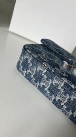 Celine Claude Denim Chain Shoulder Bag - Image 8