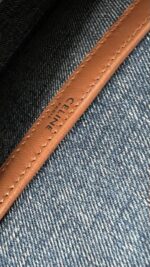 Celine Claude Denim Chain Shoulder Bag - Image 13