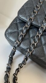 Chanel Jumbo Classic Double Flap Pearly Charcoal Caviar - Image 6