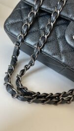 Chanel Jumbo Classic Double Flap Pearly Charcoal Caviar - Image 7