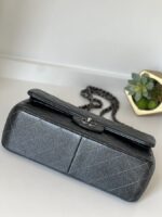 Chanel Jumbo Classic Double Flap Pearly Charcoal Caviar - Image 9
