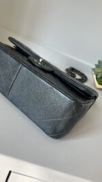 Chanel Jumbo Classic Double Flap Pearly Charcoal Caviar - Image 10