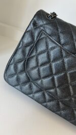 Chanel Jumbo Classic Double Flap Pearly Charcoal Caviar - Image 14
