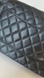 Chanel Jumbo Classic Double Flap Pearly Charcoal Caviar - Image 15