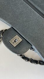 Chanel Jumbo Classic Double Flap Pearly Charcoal Caviar - Image 17