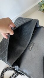 Chanel Jumbo Classic Double Flap Pearly Charcoal Caviar - Image 19