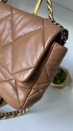 Chanel 19 Large Lambskin Caramel - Image 3