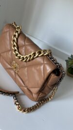 Chanel 19 Large Lambskin Caramel - Image 8