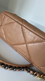 Chanel 19 Large Lambskin Caramel - Image 10
