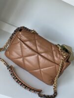 Chanel 19 Large Lambskin Caramel - Image 13