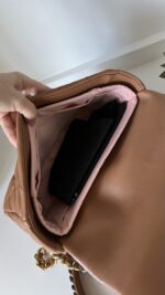 Chanel 19 Large Lambskin Caramel - Image 18