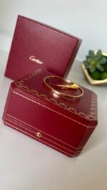 Cartier Small Model Love Bracelet 6 Diamonds Yellow Gold 18 - Image 2