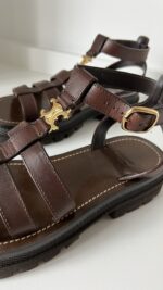 Celine Triomphe Platform Sandals 38 - Image 4