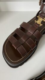 Celine Triomphe Platform Sandals 38 - Image 6