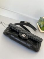 Chanel Calfskin Quilted CC Uniform Flap Belt Bag Black - Image 4