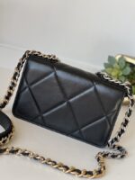 Chanel 19 WOC Wallet On Chain Black Lambskin Mixed Hardware - Image 10