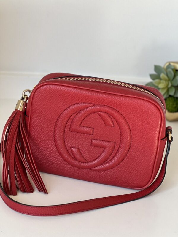 Gucci Soho Disco Crossbody Red - Image 1