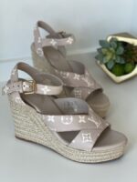 Louis Vuitton Empreinte BiColor Wedges 40