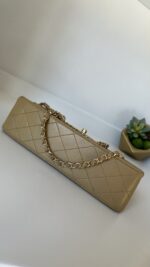 Chanel Small Classic Double Flap Lambskin Dark Beige GHW - Image 7