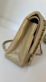 Chanel Small Classic Double Flap Lambskin Dark Beige GHW - Image 15