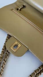 Chanel Small Classic Double Flap Lambskin Dark Beige GHW - Image 18