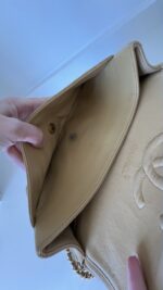 Chanel Small Classic Double Flap Lambskin Dark Beige GHW - Image 22