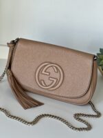 Gucci Soho Tassel Crossbody Beige