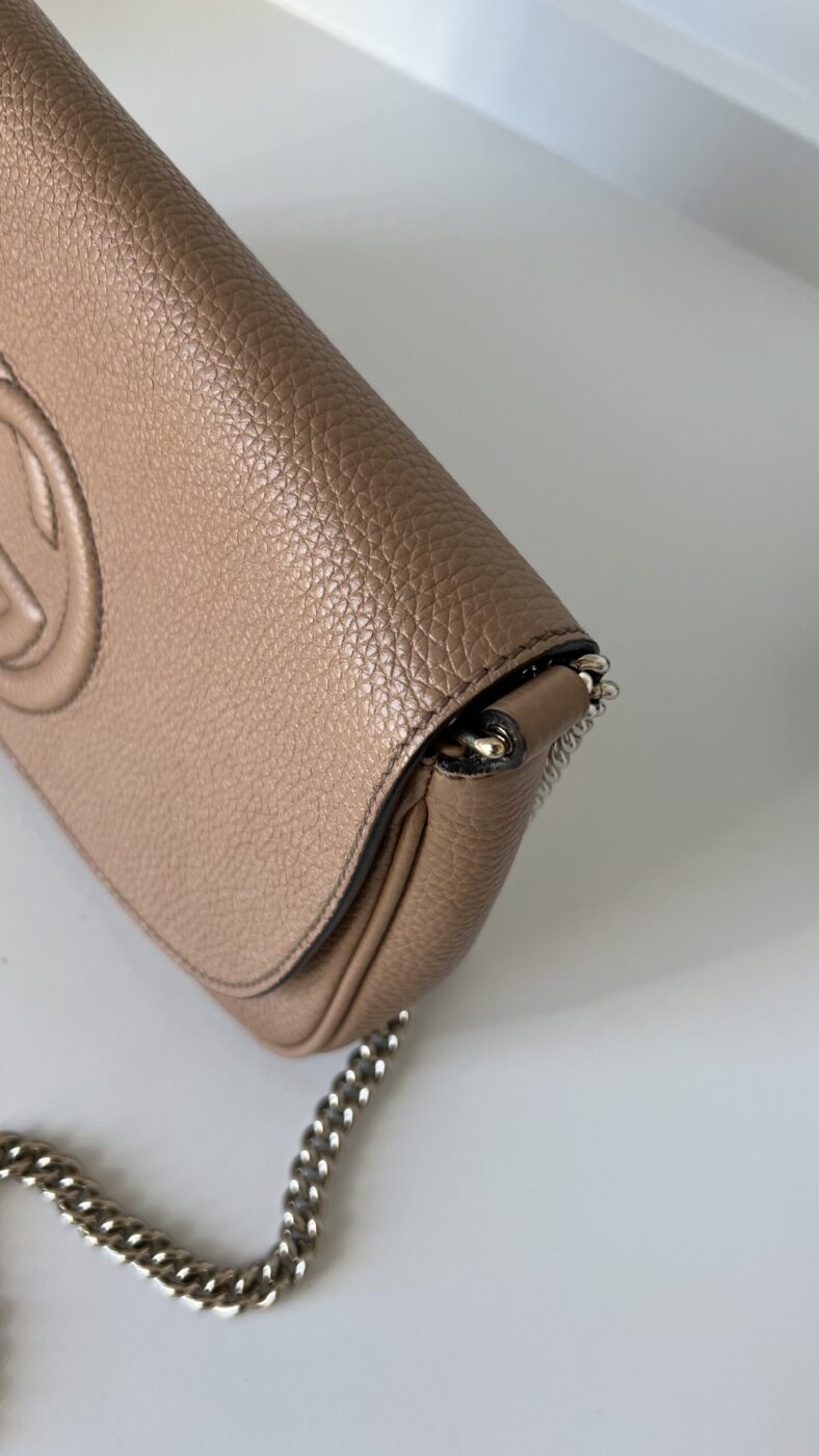 Gucci Soho Tassel Crossbody Beige - Image 3