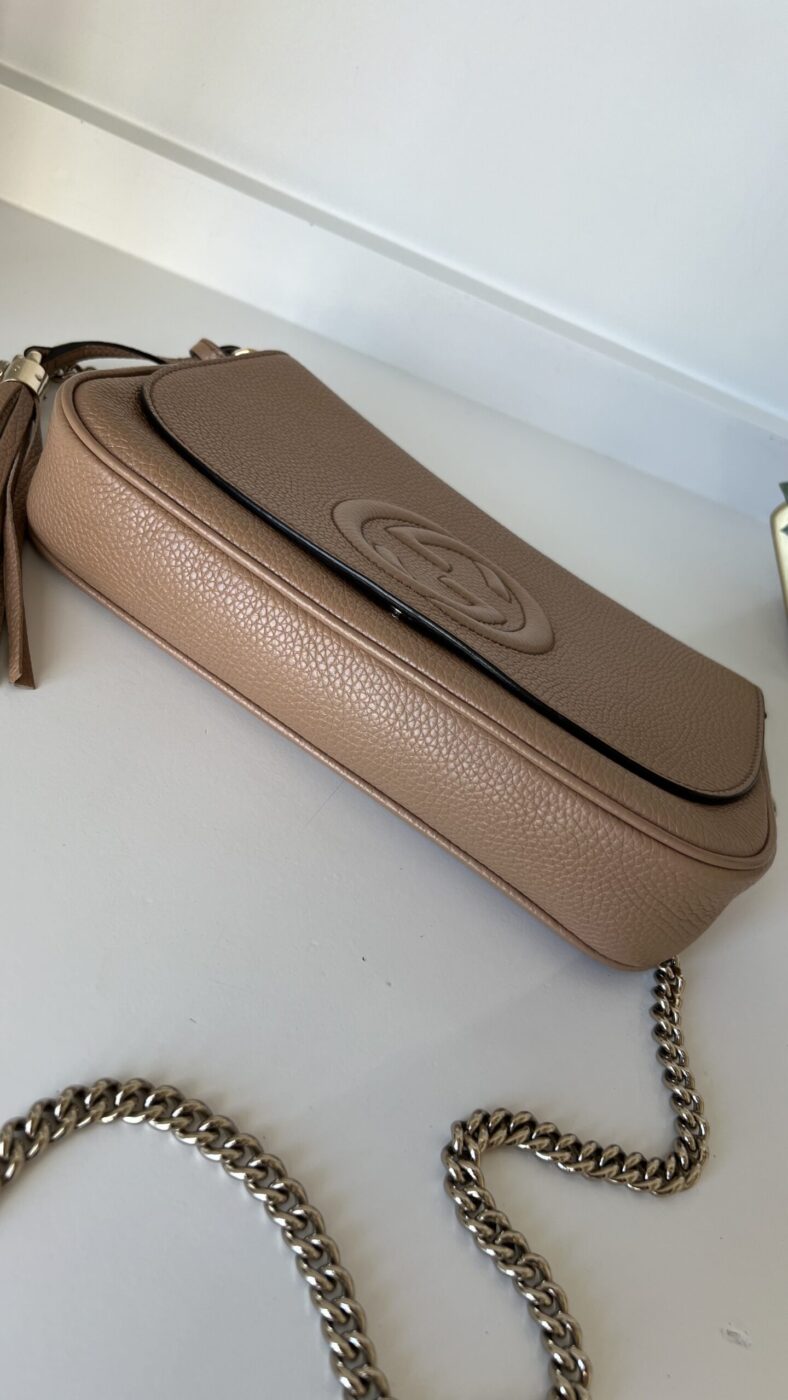 Gucci Soho Tassel Crossbody Beige - Image 5