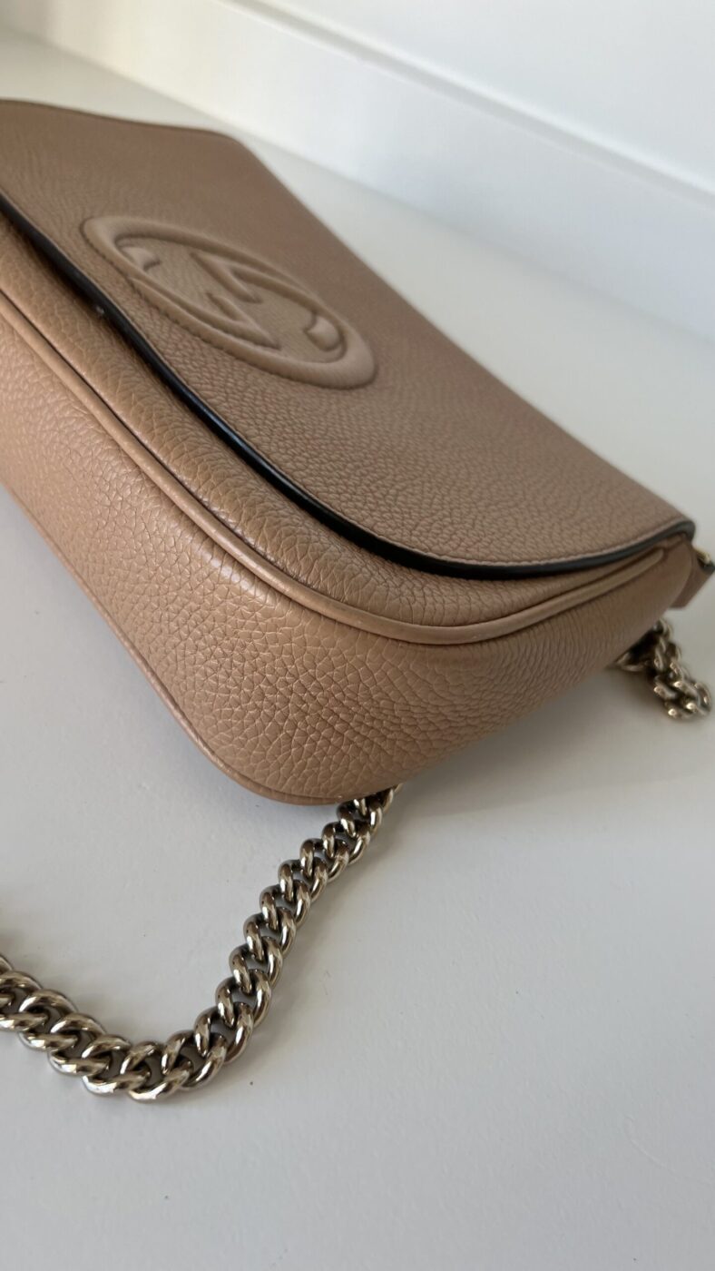 Gucci Soho Tassel Crossbody Beige - Image 6
