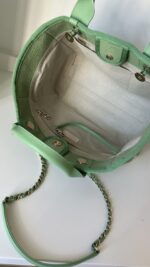 Chanel Small Deauville With Pouch Green - Image 14
