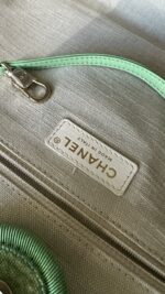 Chanel Small Deauville With Pouch Green - Image 17