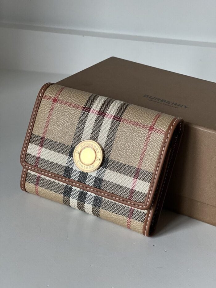 Burberry Small Check Folding Wallet - Image 3