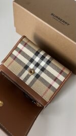 Burberry Small Check Folding Wallet - Image 6