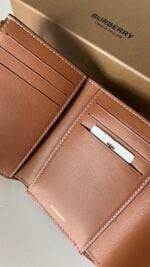 Burberry Small Check Folding Wallet - Image 7