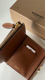 Burberry Small Check Folding Wallet - Image 8