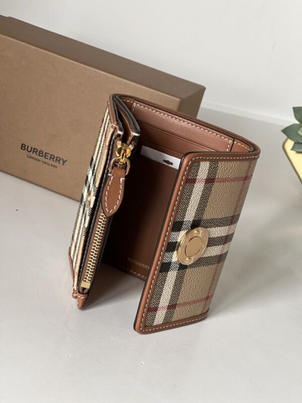 Burberry Small Check Folding Wallet - Image 10