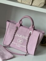 Chanel Small Deauville With Pouch Pink