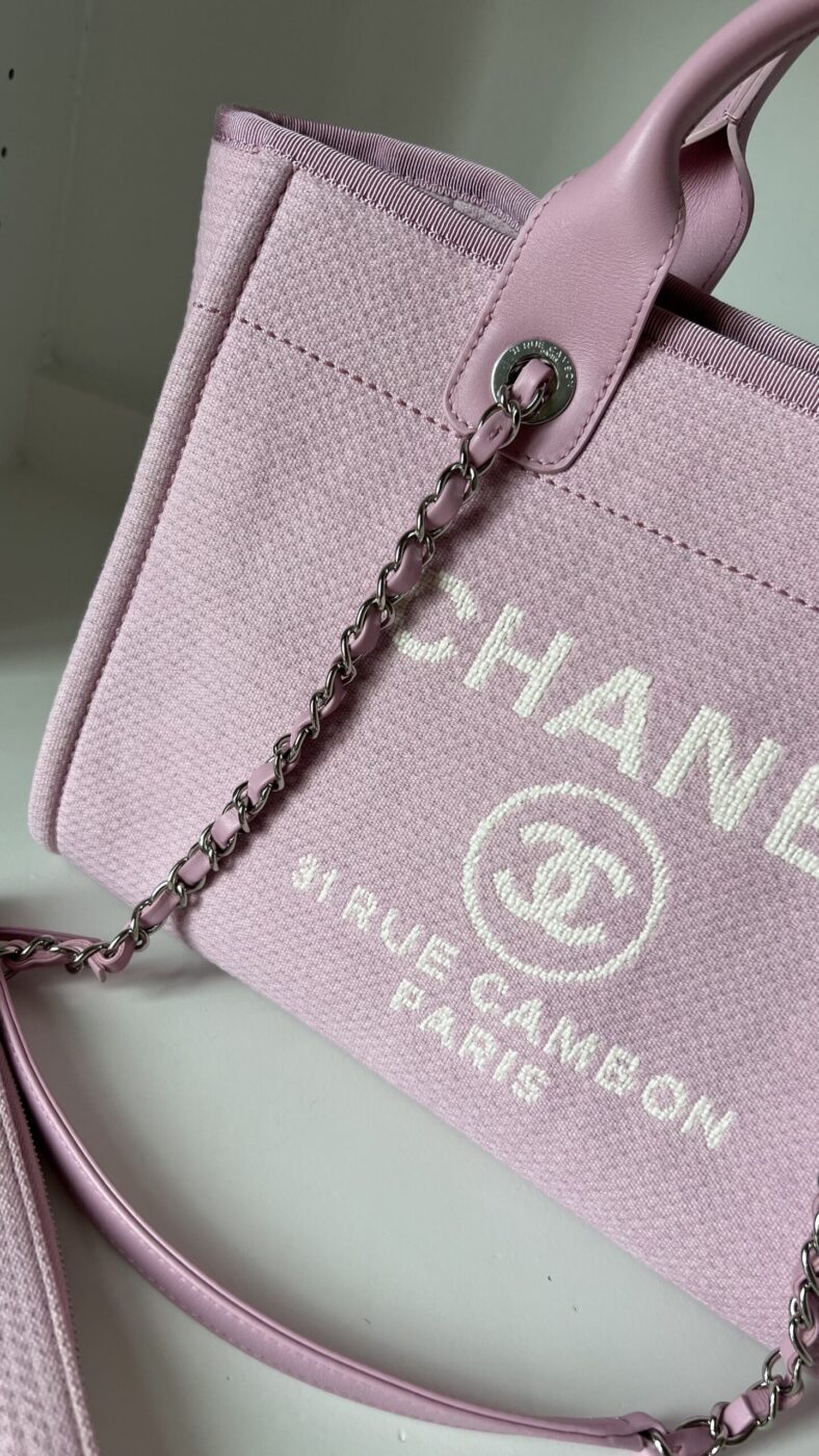 Chanel Small Deauville With Pouch Pink - Image 2